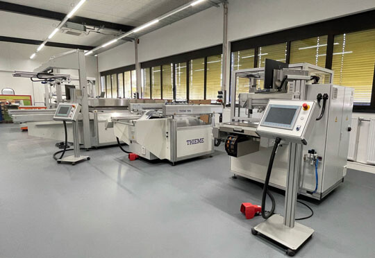 The Screen Printing Machines in THIEME Technolgy Center